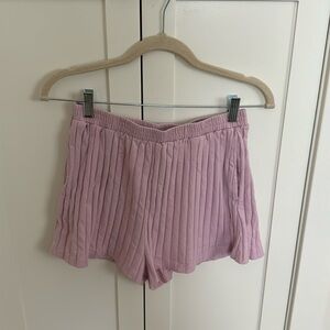 Pink cotton shorts